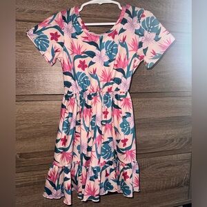 SweetHoney Pink and Blue Floral Dress